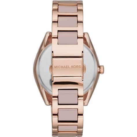 Michael Kors Women Rose Gold Janelle Swarovski Logo 